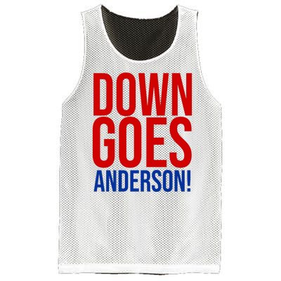 Down Goes Anderson Cleveland Vs Chicago Fight Baseball Mesh Reversible Basketball Jersey Tank