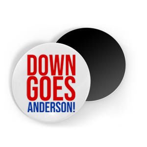 Down Goes Anderson Cleveland Vs Chicago Fight Baseball Magnet