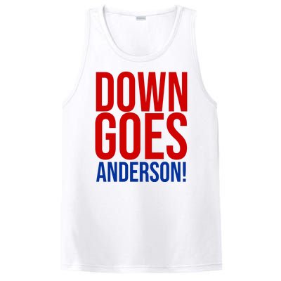 Down Goes Anderson Cleveland Vs Chicago Fight Baseball PosiCharge Competitor Tank