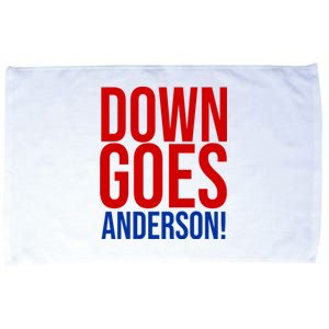 Down Goes Anderson Cleveland Vs Chicago Fight Baseball Microfiber Hand Towel