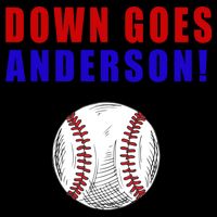 Down Goes Anderson Funny Cleveland Vs Chicago Fight Baseball 16 in Basic Backpack