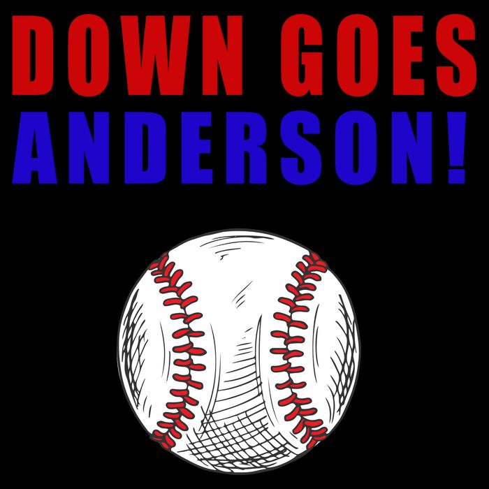 Down Goes Anderson Funny Cleveland Vs Chicago Fight Baseball 16 in Basic Backpack