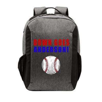 Down Goes Anderson Funny Cleveland Vs Chicago Fight Baseball Vector Backpack