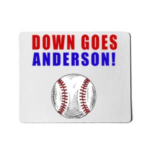 Down Goes Anderson Funny Cleveland Vs Chicago Fight Baseball Mousepad