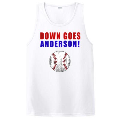 Down Goes Anderson Funny Cleveland Vs Chicago Fight Baseball PosiCharge Competitor Tank