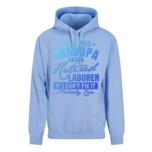 Dad Grandpa And A Retired Laborer Funny Xmas/Fathers Day Gift Unisex Surf Hoodie