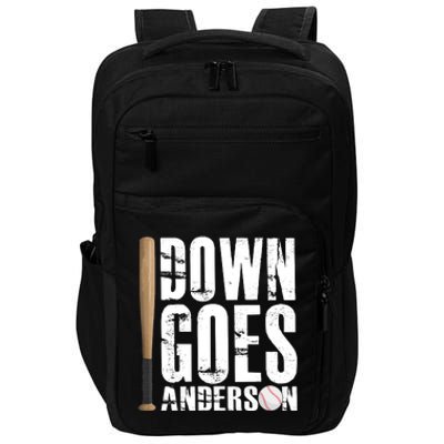 Down Goes Anderson Baseball Impact Tech Backpack