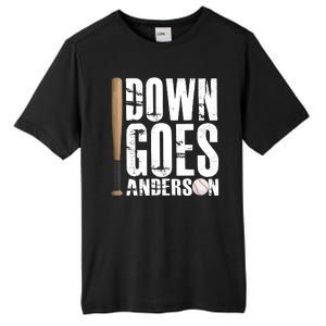 Down Goes Anderson Baseball Tall Fusion ChromaSoft Performance T-Shirt