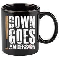 Down Goes Anderson Baseball 11oz C Handle Ceramic Mug