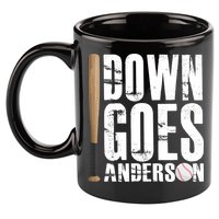 Down Goes Anderson Baseball 11oz C Handle Ceramic Mug