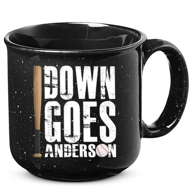 Down Goes Anderson Baseball 15oz Campfire Ceramic Mug