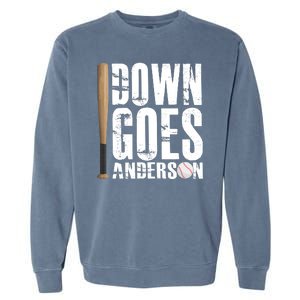 Down Goes Anderson Baseball Garment-Dyed Sweatshirt