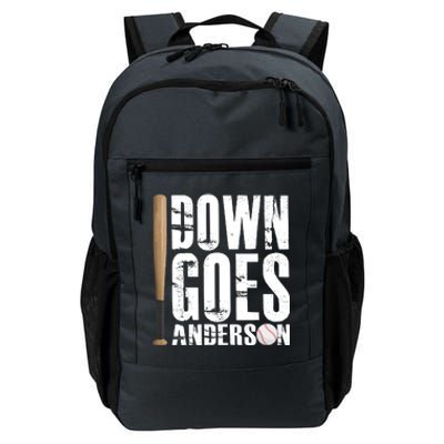 Down Goes Anderson Baseball Daily Commute Backpack