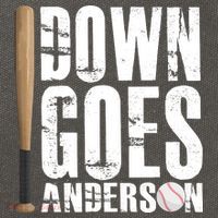 Down Goes Anderson Baseball Cotton Canvas Backpack