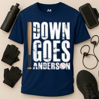 Down Goes Anderson Baseball Cooling Performance Crew T-Shirt