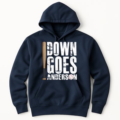 Down Goes Anderson Baseball Hoodie
