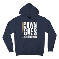 Down Goes Anderson Baseball Hoodie