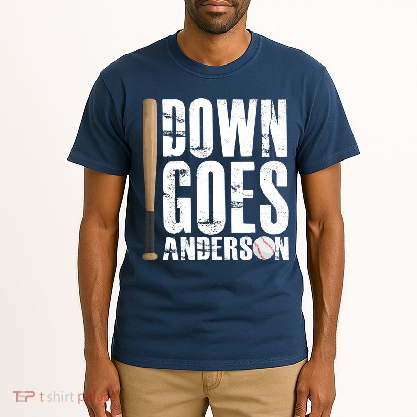 Down Goes Anderson Baseball Tall T-Shirt