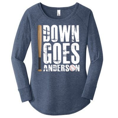 Down Goes Anderson Baseball Women's Perfect Tri Tunic Long Sleeve Shirt