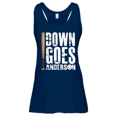 Down Goes Anderson Baseball Ladies Essential Flowy Tank