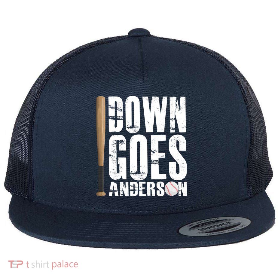 Down Goes Anderson Baseball Flatbill Hat