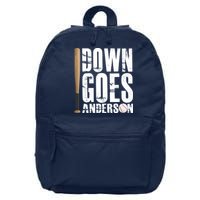 Down Goes Anderson Baseball 16 in Basic Backpack