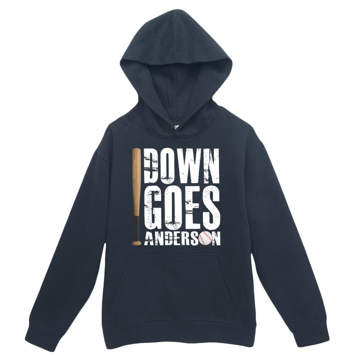 Down Goes Anderson Baseball Urban Pullover Hoodie