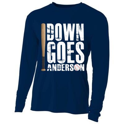 Down Goes Anderson Baseball Cooling Performance Long Sleeve Crew