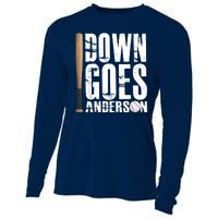 Down Goes Anderson Baseball Cooling Performance Long Sleeve Crew