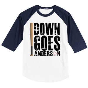 Down Goes Anderson Baseball Baseball Sleeve Shirt