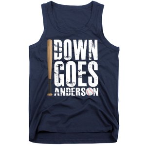 Down Goes Anderson Baseball Tank Top