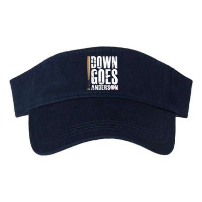 Down Goes Anderson Baseball Visor