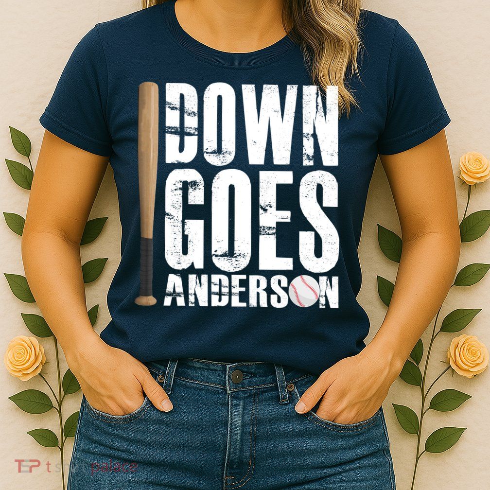 Down Goes Anderson Baseball Womens T-Shirt