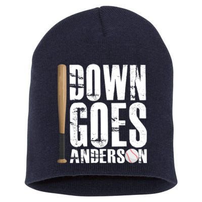 Down Goes Anderson Baseball Short Acrylic Beanie