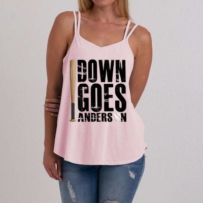 Down Goes Anderson Baseball Women's Strappy Tank