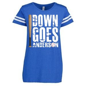 Down Goes Anderson Baseball Enza Ladies Jersey Football T-Shirt