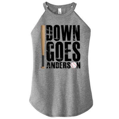 Down Goes Anderson Baseball Women's Perfect Tri Rocker Tank