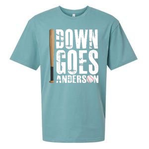 Down Goes Anderson Baseball Sueded Cloud Jersey T-Shirt