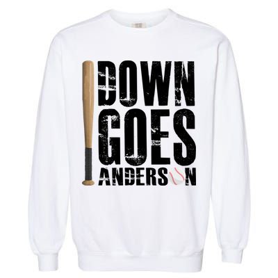 Down Goes Anderson Baseball Garment-Dyed Sweatshirt