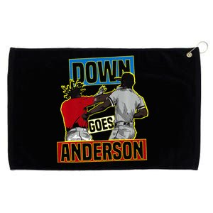 Down Goes Anderson Baseball Meme Funny Grommeted Golf Towel