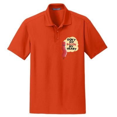 Don't Go Bacon My Heart! Bacon And Eggs Lover Dry Zone Grid Polo