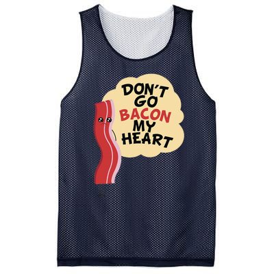 Don't Go Bacon My Heart! Bacon And Eggs Lover Mesh Reversible Basketball Jersey Tank