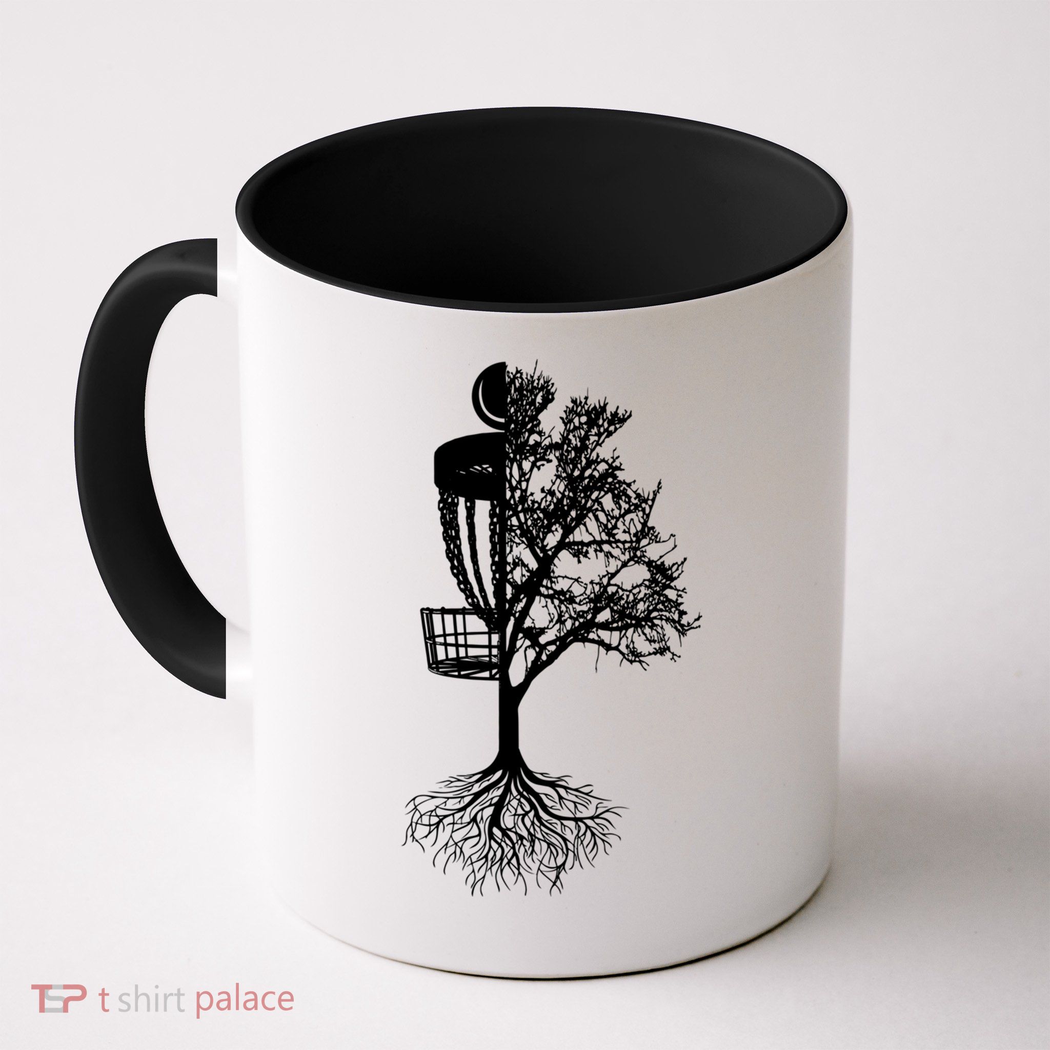 Disc Golf Basket And Tree Frolf Frisbee Golf Cool Gift Mug