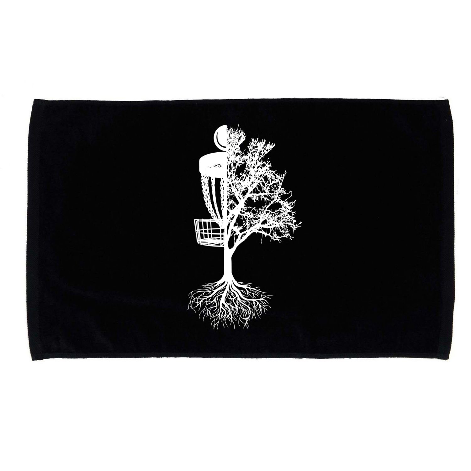 Disc Golf Basket And Tree Frolf Frisbee Golf Cool Gift Microfiber Hand Towel