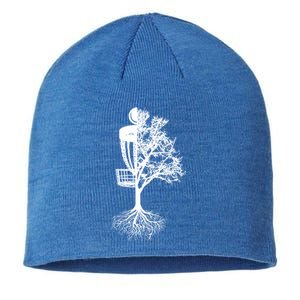 Disc Golf Basket And Tree Frolf Frisbee Golf Cool Gift Sustainable Beanie