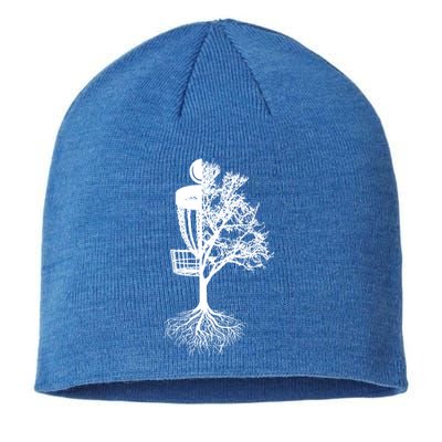 Disc Golf Basket And Tree Frolf Frisbee Golf Cool Gift Sustainable Beanie