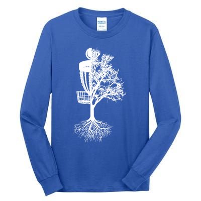 Disc Golf Basket And Tree Frolf Frisbee Golf Cool Gift Tall Long Sleeve T-Shirt