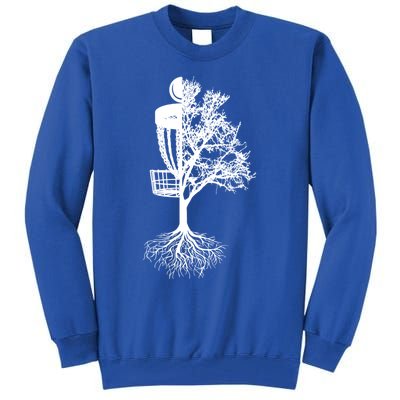 Disc Golf Basket And Tree Frolf Frisbee Golf Cool Gift Tall Sweatshirt