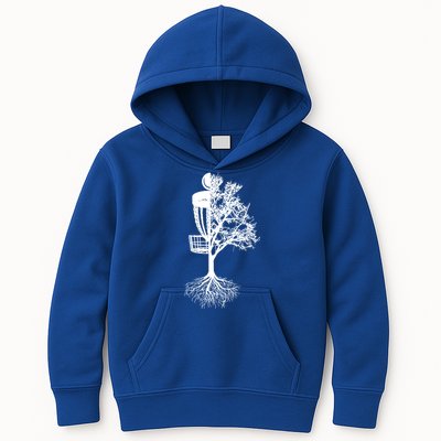 Disc Golf Basket And Tree Frolf Frisbee Golf Cool Gift Kids Hoodie