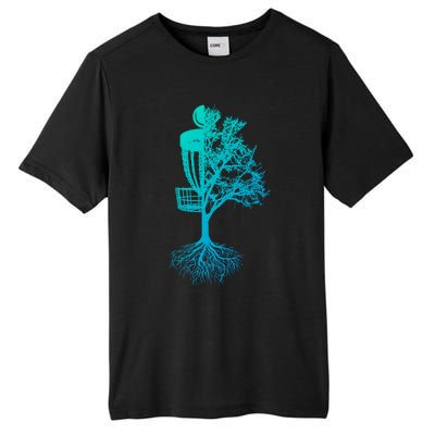 Disc Golf Basket And Tree Frolf Frisbee Golf Cool Gift Tall Fusion ChromaSoft Performance T-Shirt